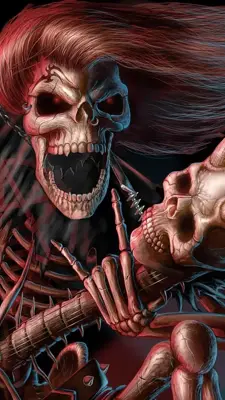 Skulls Live Wallpaper android App screenshot 4